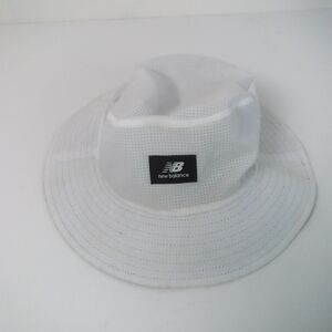 New Balance Bucket Hat White Green Reversible SPF Breathable Unisex